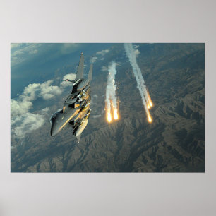 F-15E Strike Eagle Aircraft Poster