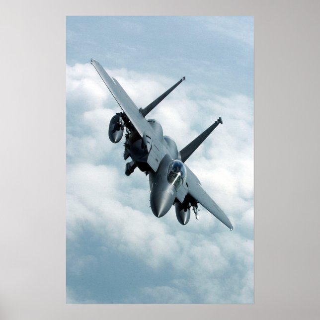 F-15E Strike Eagle Aircraft Poster (Front)