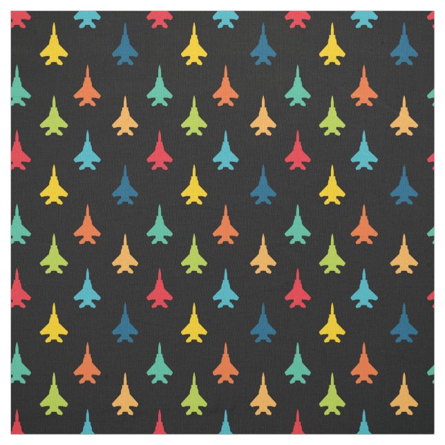 F-15E Strike Eagle Fighter Jets Pattern Primary Fabric (Swatch)