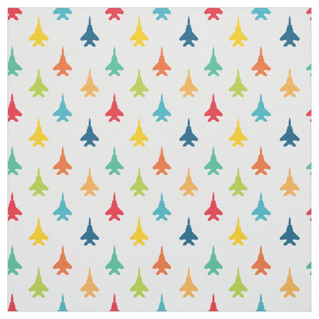 F-15E Strike Eagle Fighter Jets Pattern Primary Fabric (Swatch)