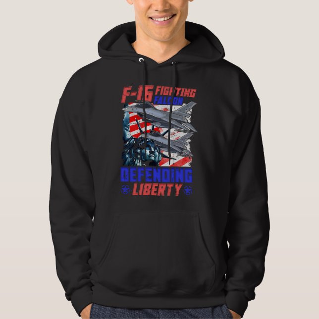 F 16 Airforce Jet Pilot Hoodie (Front)
