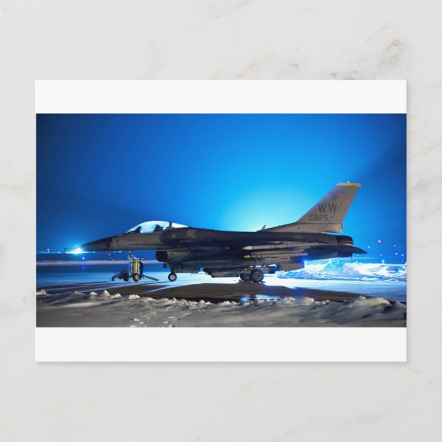 f-16 Fighter Jet Postcard (Front)