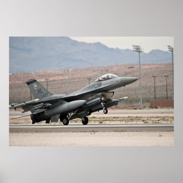 F-16 Fighting Falcon Aircraft Poster (Front)