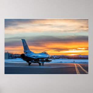 F-16 Fighting Falcon Aircraft Poster
