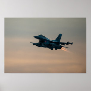 F-16 Fighting Falcon Aircraft Poster