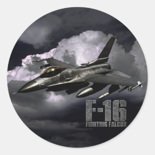 F-16 Fighting Falcon Classic Round Sticker