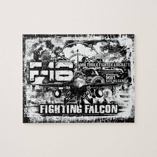 F-16 Fighting Falcon Jigsaw Puzzle (Horizontal)