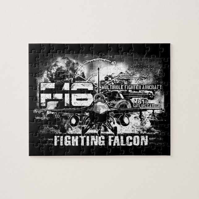 F-16 Fighting Falcon Jigsaw Puzzle (Horizontal)