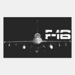 F-16 Fighting Falcon Rectangle Stickers