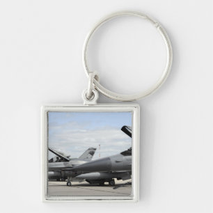 F-16 Fighting Falcons await to launch Key Ring