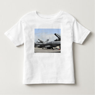 F-16 Fighting Falcons await to launch Toddler T-Shirt