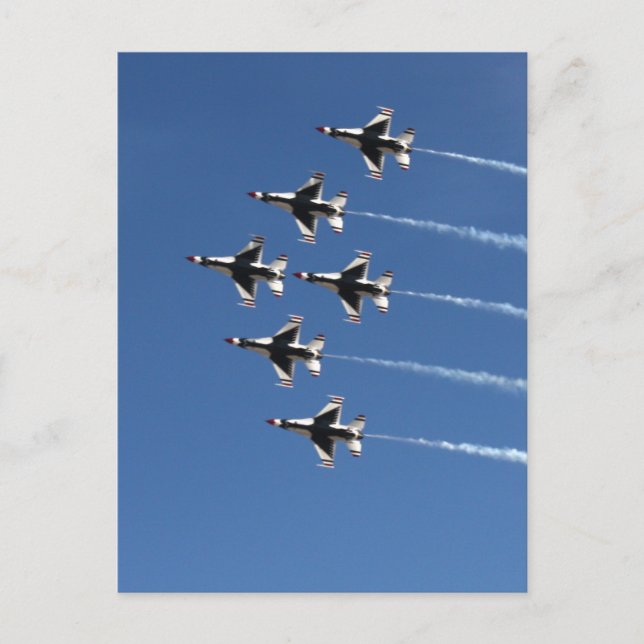 F-16 Thunderbirds Delta Formation Postcard (Front)