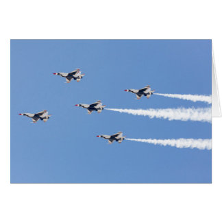 F-16 Thunderbirds flying the five-card formation