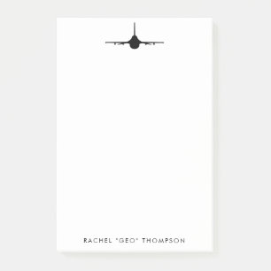 F-16 Viper Fighter Jet Personalised Notepad