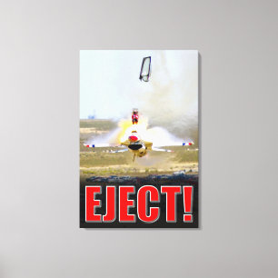 F-16C FIGHTING FALCON - EJECT! 24x36 Canvas Print