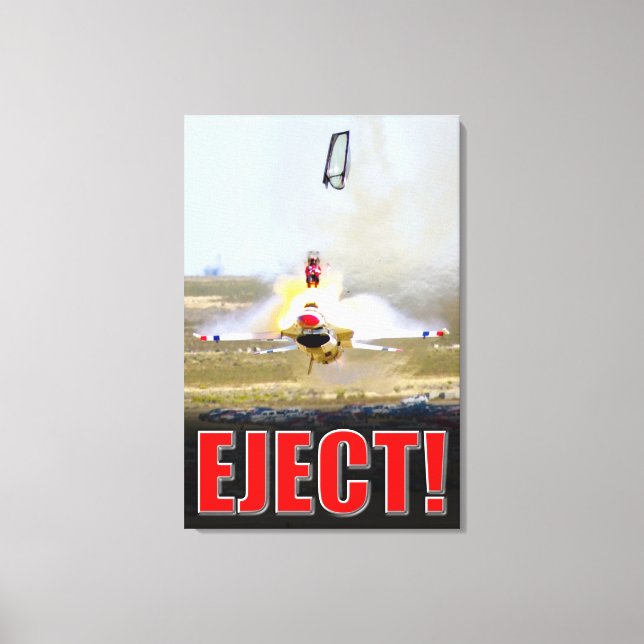 F-16C FIGHTING FALCON - EJECT! 24x36 Canvas Print (Front)