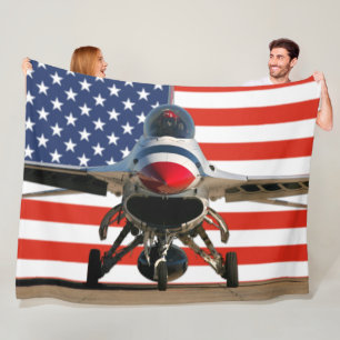 F-16C FIGHTING FALCON FLEECE BLANKET