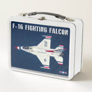 F-16C FIGHTING FALCON METAL LUNCH BOX