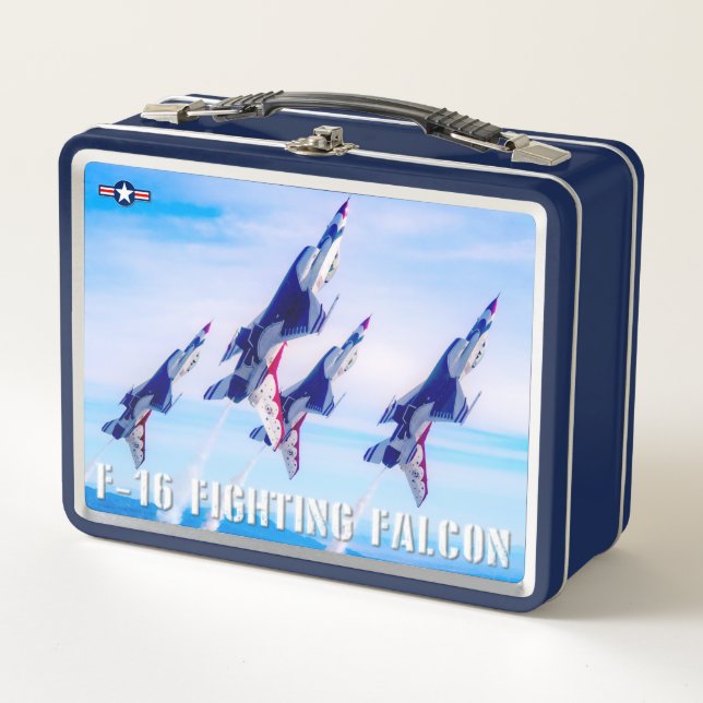 F-16C FIGHTING FALCON METAL LUNCH BOX (Front)