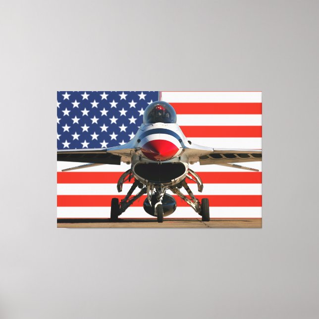 F-16D FIGHTING FALCON 40x60 Canvas Print (Front)
