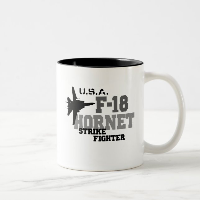 F-18 Hornet - Strike Fighter Two-Tone Coffee Mug (Right)