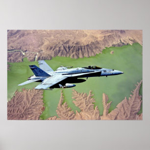 F-18 over Afghanistan. Poster