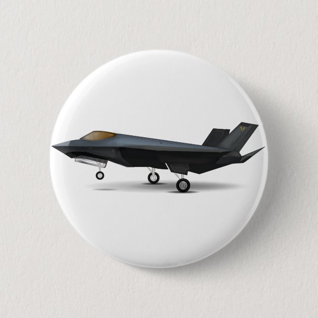 F-22 6 CM ROUND BADGE (Front)