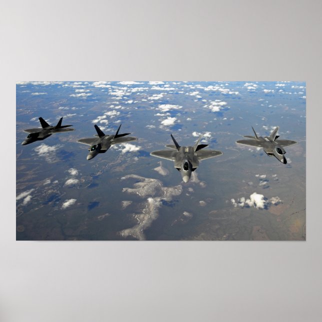 F-22 Raptor Aircraft Poster (Front)