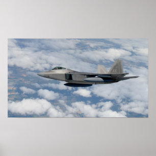 F-22 Raptor Aircraft Poster