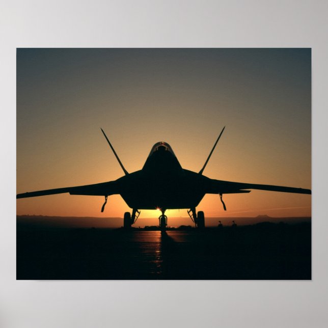 F-22 Raptor Aircraft Poster (Front)