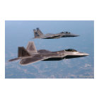 F-22 Raptor and F-15 Eagle