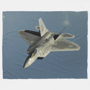 F-22 Raptor Fighter Jet Fleece Blanket