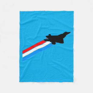F-22 Raptor Fighter Jet Performance Fleece Blanket