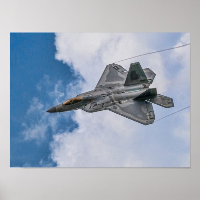 F-22 Raptor Fighter Jet Poster (Front)