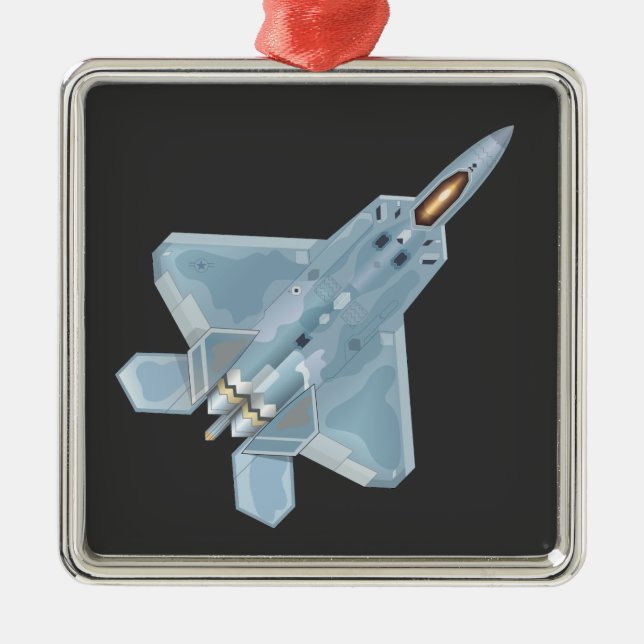 F-22 Raptor Metal Tree Decoration (Front)