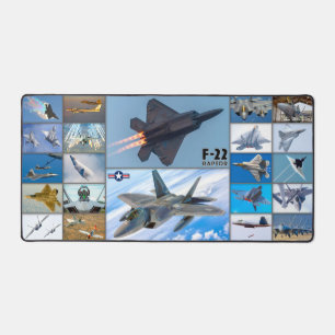 F-22 RAPTOR “MONTAGE” DESK MAT