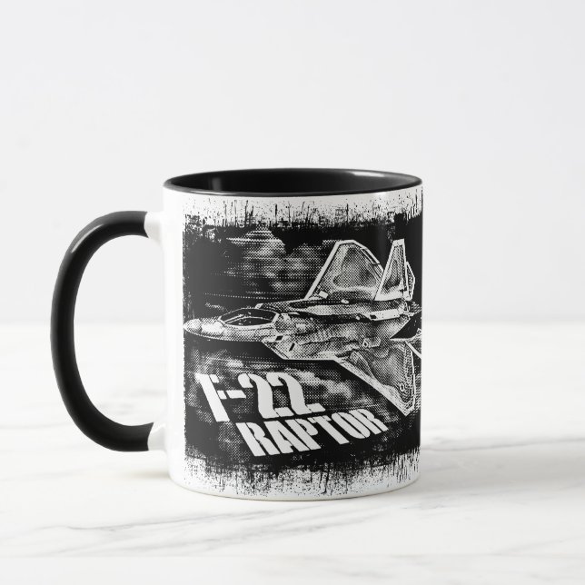 F-22 RAPTOR NULL MUG (Left)