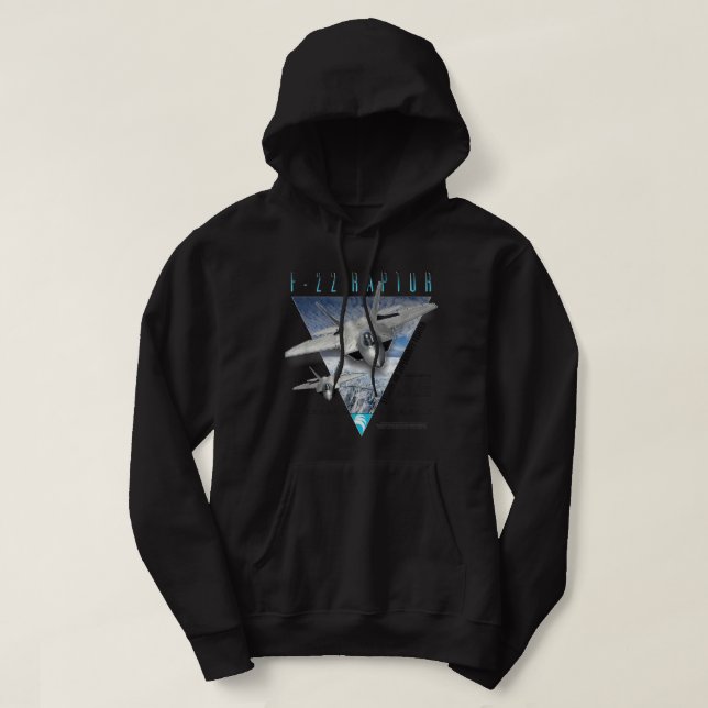 F-22 Raptor Stealth Air Superiority Fighter  Hoodie (Design Front)
