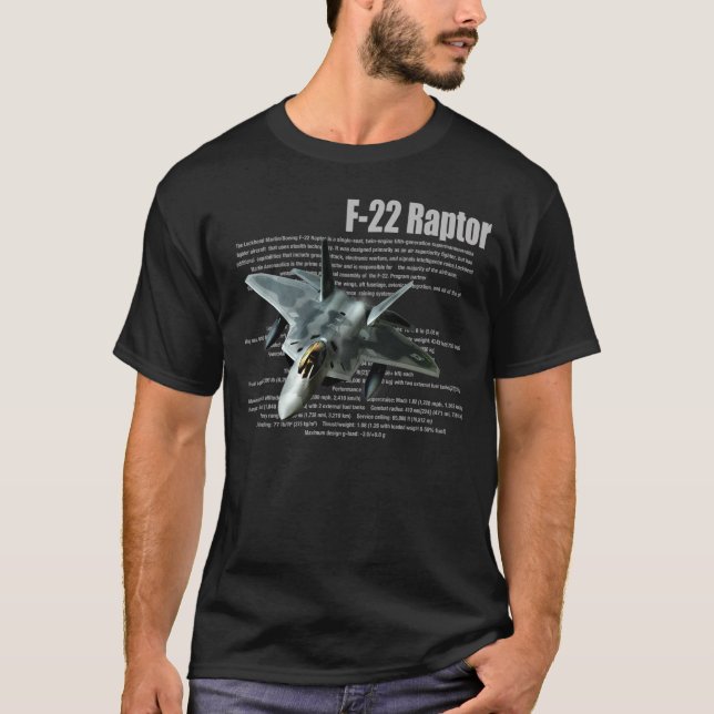 "F-22 Raptor " T-shirt (Front)