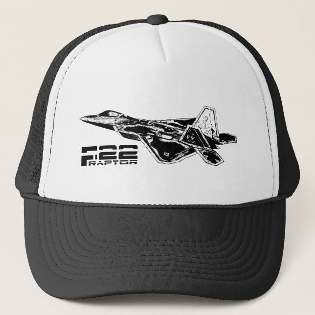 F-22 RAPTOR TRUCKER HAT (Front)