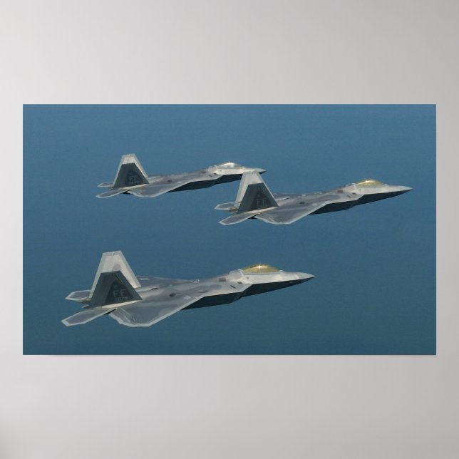 F-22A Raptor Aircraft Poster (Front)