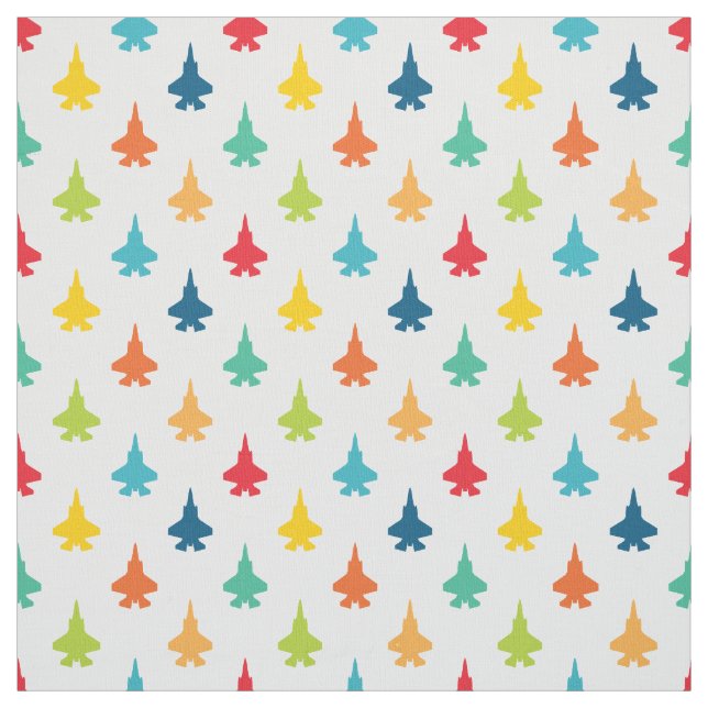 F-35 Lightning Fighter Jets Pattern Primary Fabric (Swatch)