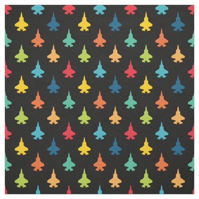 F-35 Lightning Fighter Jets Pattern Primary Fabric (Swatch)