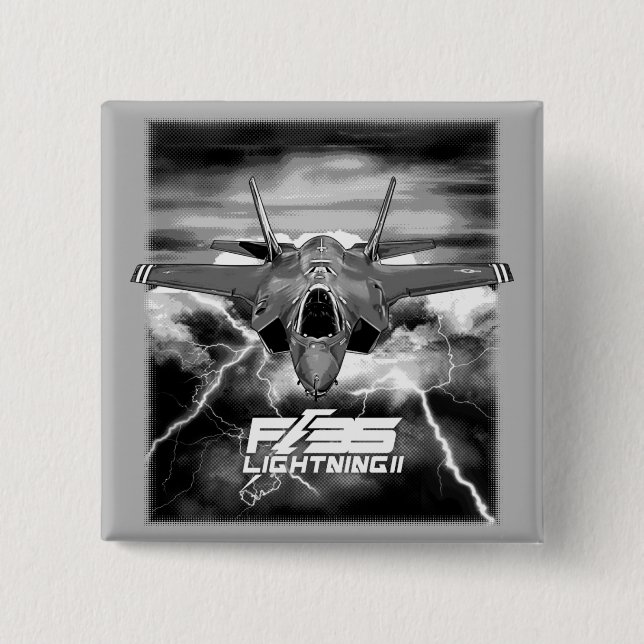 F-35 Lightning II 15 Cm Square Badge (Front)