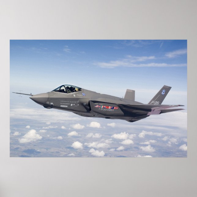 F-35 Lightning II Aircraft Poster (Front)