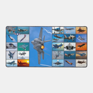F-35 LIGHTNING II “MONTAGE” DESK MAT