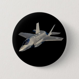 F-35 Lightning II Panther Jet Fighter 6 Cm Round Badge