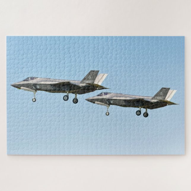 F-35A Lightning II Formation Flight Jigsaw Puzzle (Horizontal)