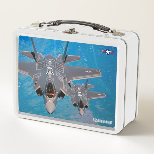 F-35A LIGHTNING II METAL LUNCH BOX (Front)