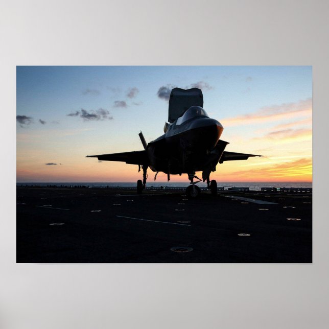 F-35B Lightning II Aircraft Poster (Front)
